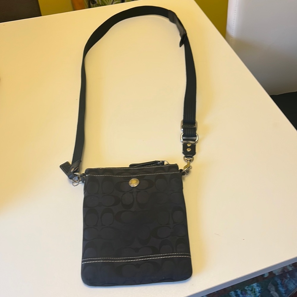 Coach, Monogram Bag, Crossover, Silver Hardware - image 1